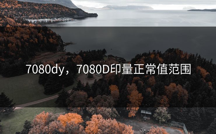 7080dy，7080D印量正常值范围