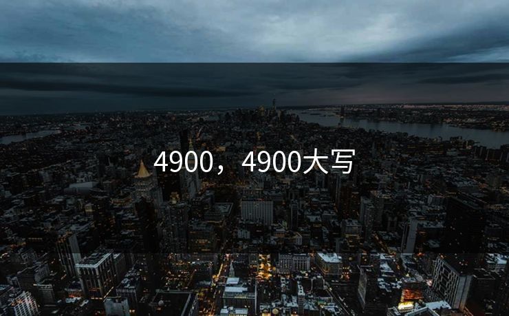 4900，4900大写