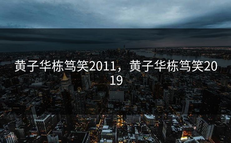 黄子华栋笃笑2011，黄子华栋笃笑2019